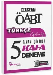 Hoca Kafası ÖABT MEB-AGS Türkçe Öğretmenliği 5 Kafa Deneme Çözümlü Hoca Kafası Yayınları - İADESİZ