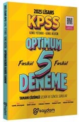 Saydam 2025 KPSS Genel Yetenek Genel Kültür Optimum 5 Deneme Fasikül Çözümlü Saydam Yayınları