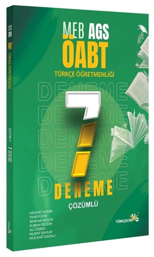 Türkçecim TV ÖABT MEB-AGS Türkçe Öğretmenliği 7 Deneme Çözümlü - Hidayet Aydın Türkçecim TV - İADESİZ