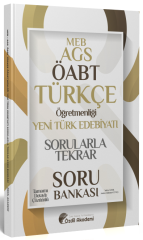 Özdil Akademi ÖABT MEB-AGS Türkçe Yeni Türk Edebiyatı Sorularla Tekrar Soru Bankası Çözümlü - Yekta Özdil Özdil Akademi Yayınları - İADESİZ