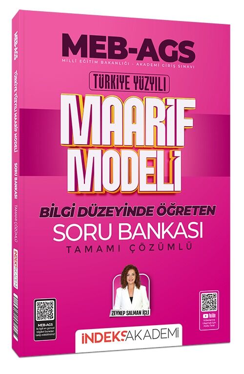 İndeks Akademi MEB-AGS Türkiye Yüzyılı Maarif Modeli Soru Bankası Çözümlü - Zeynep Salman İçli İndeks Akademi Yayıncılık