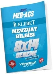 Yönerge 2025 MEB-AGS Mevzuat Bilgisi İLELEBET 8x14 Deneme Çözümlü Yönerge Yayınları