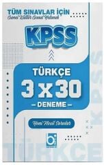 Bigelio KPSS Türkçe 3x30 Deneme Bigelio Yayıncılık