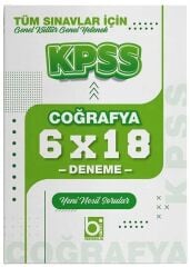 Bigelio KPSS Coğrafya 6x18 Deneme Bigelio Yayıncılık