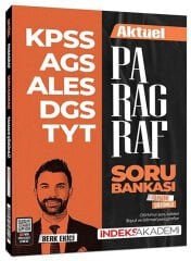 İndeks Akademi KPSS MEB-AGS ALES DGS TYT Aktüel Paragraf Soru Bankası Çözümlü - Berk Ekici İndeks Akademi Yayıncılık