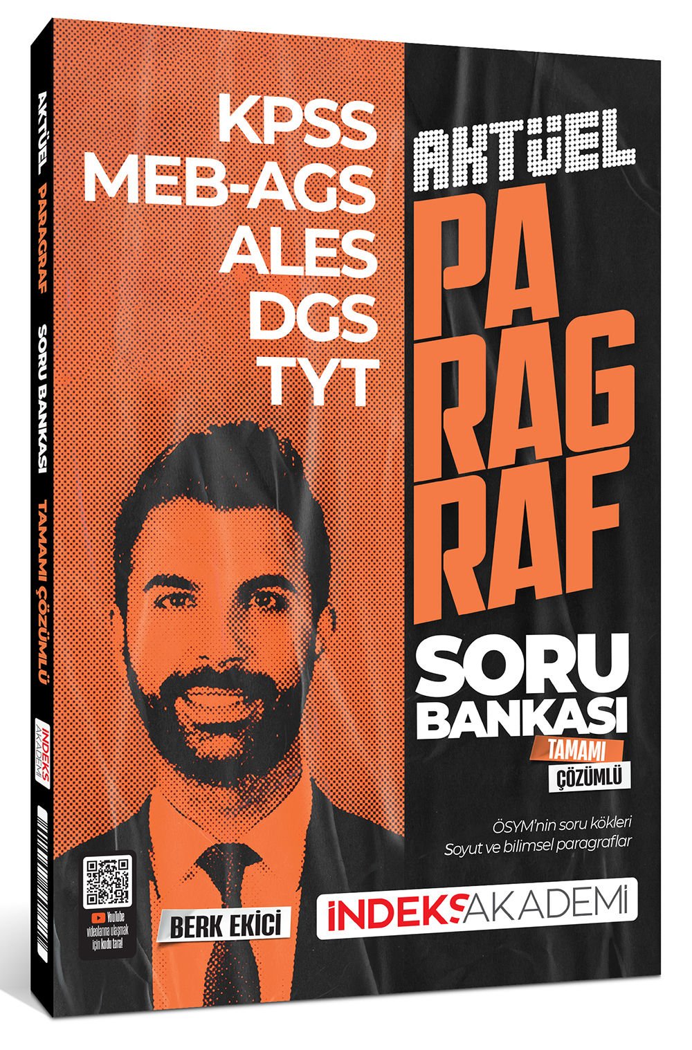 İndeks Akademi KPSS MEB-AGS ALES DGS TYT Aktüel Paragraf Soru Bankası Çözümlü - Berk Ekici İndeks Akademi Yayıncılık