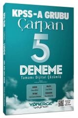 Yönerge KPSS A Grubu Çarpan 5 Deneme Çözümlü - Alican Dovletov Yönerge Yayınları