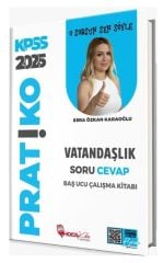 Hoca Kafası 2025 KPSS Vatandaşlık Pratiko Soru Cevap Çalışma Kitabı - Esra Özkan Karaoğlu Hoca Kafası Yayınları