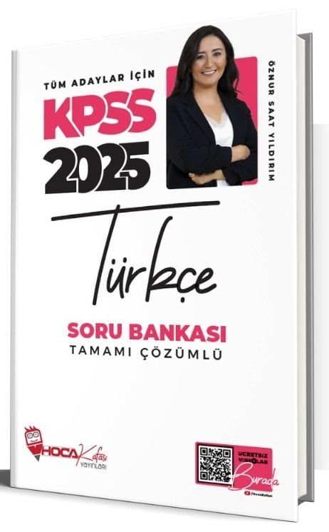 Hoca Kafası 2025 KPSS Türkçe Soru Bankası Çözümlü - Öznur Saat Yıldırım Hoca Kafası Yayınları