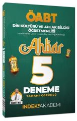 İndeks Akademi ÖABT Din Kültürü ve Ahlak Bilgisi Ahbar 5 Deneme Çözümlü - Hanifi İnce İndeks Akademi Yayıncılık - İADESİZ