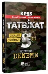 Eğit Akademi KPSS Genel Yetenek Genel Kültür TATBİKAT 5 Deneme Çözümlü Eğit Akademi - İADESİZ