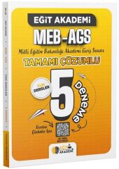Eğit Akademi MEB-AGS Tüm Dersler 5 Deneme Çözümlü Eğit Akademi - İADESİZ