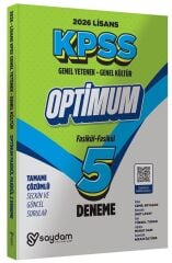 Saydam 2026 KPSS Genel Yetenek Genel Kültür Lisans Optimum 5 Deneme Fasikül Çözümlü Saydam Yayınları
