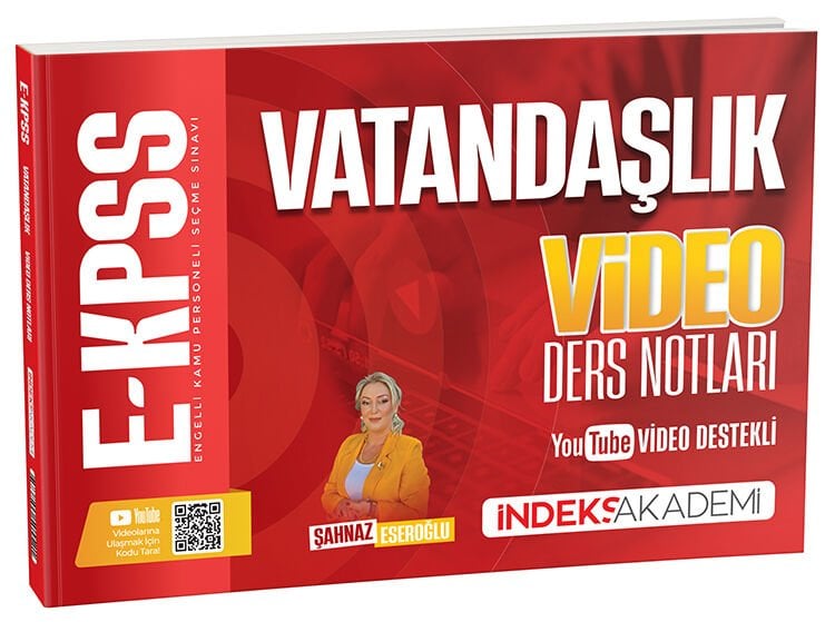 İndeks Akademi 2026 EKPSS Vatandaşlık Video Ders Notları - Şahnaz Eseroğlu İndeks Akademi Yayıncılık