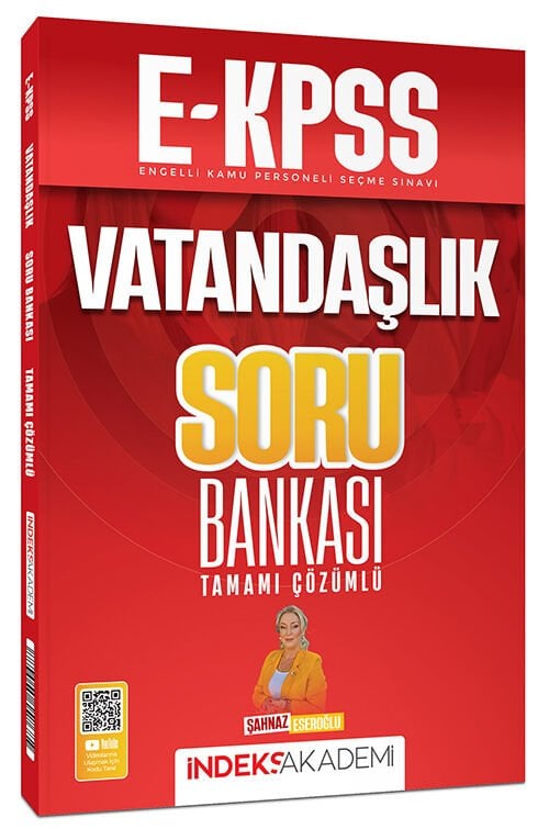 İndeks Akademi 2026 EKPSS Vatandaşlık Soru Bankası Çözümlü - Şahnaz Eseroğlu İndeks Akademi Yayıncılık
