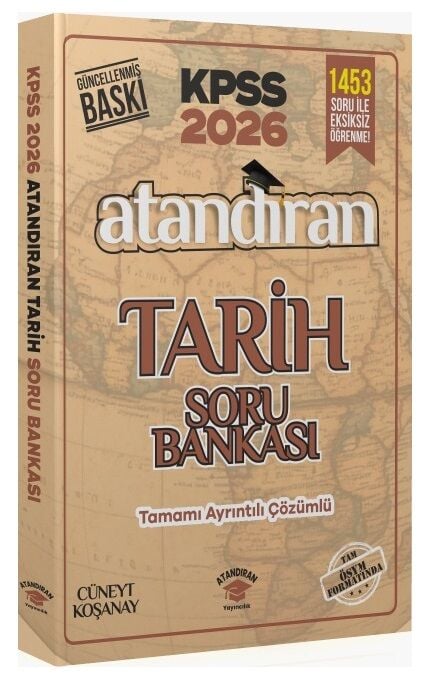 Atandıran 2026 KPSS Tarih Soru Bankası Çözümlü - Cüneyt Koşanay Atandıran Yayıncılık