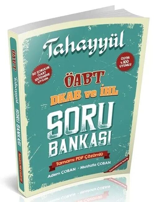 Tahayyül ÖABT Din Kültürü ve Ahlak Bilgisi Öğretmenliği Soru Bankası Çözümlü - Mustafa Çoban, Adem Çoban Tahayyül Yayınları - İADESİZ
