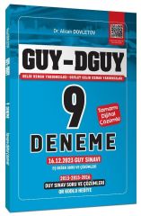 Yönerge GUY DGUY Gelir Uzman Yardımcılığı 9 Deneme Çözümlü - Alican Dovletov Yönerge Yayınları