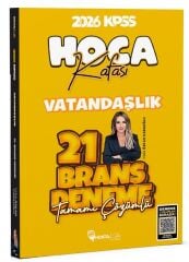 Hoca Kafası 2026 KPSS Vatandaşlık 21 Deneme Çözümlü - Esra Özkan Karaoğlu Hoca Kafası Yayınları