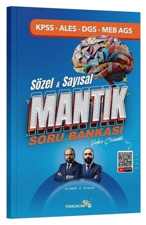 Türkçecim TV KPSS DGS ALES MEB-AGS Sözel-Sayısal Mantık Soru Bankası Çözümlü - Ali Özbek, Ali Yıldız Türkçecim TV Yayınları