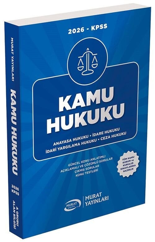 Murat 2026 KPSS A Grubu Kamu Hukuku Konu Anlatımlı Murat Yayınları