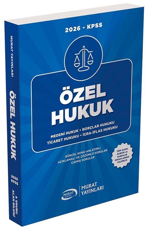 Murat 2026 KPSS A Grubu Özel Hukuk Konu Anlatımlı Murat Yayınları