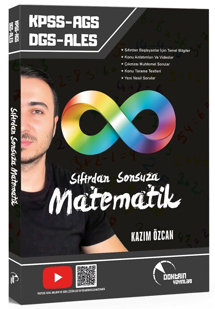 Doktrin KPSS MEB-AGS DGS ALES Sıfırdan Sonsuza Matematik Konu Özetli Soru Bankası - Kazım Özcan Doktrin Yayınları