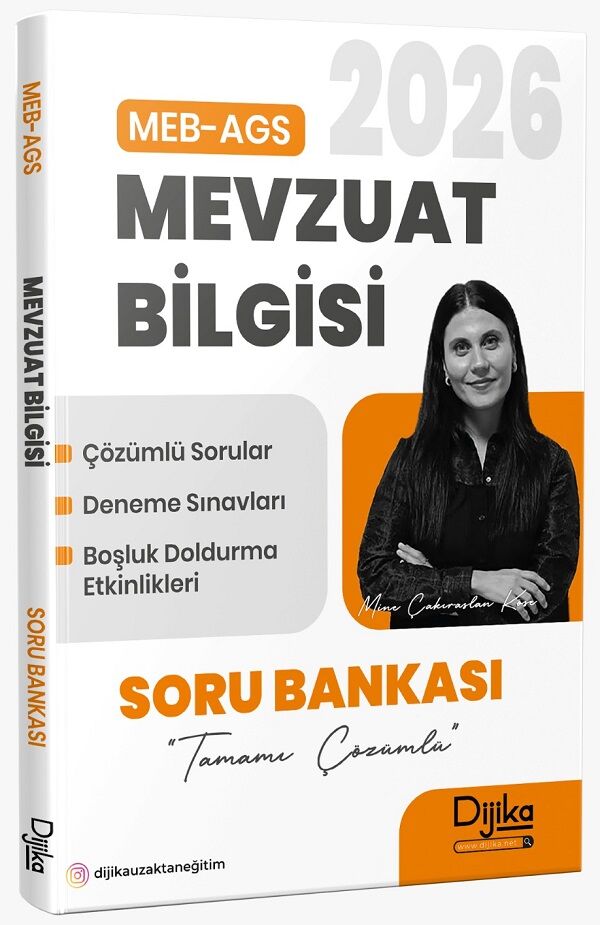Dijika 2026 MEB-AGS Mevzuat Bilgisi Soru Bankası Çözümlü - Mine Çakıraslan Köse Dijika Yayınları
