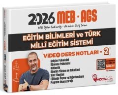 Hoca Kafası MEB-AGS Eğitim Bilimleri ve Türk Milli Eğitim Sistemi Video Ders Notları-2 - Ömer Ekici Hoca Kafası Yayınları