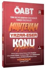 Yönerge ÖABT Türkçe-Türk Dili Edebiyatı Muhtevam Yazar Eser Konu Anlatımı Yönerge Yayınları - İADESİZ