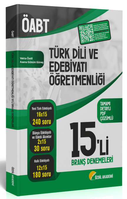 Özdil Akademi ÖABT Türk Dili ve Edebiyatı 15 li Deneme Çözümlü - Yekta Özdil Özdil Akademi - İADESİZ