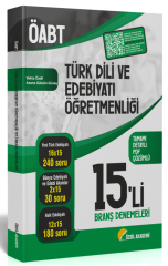 Özdil Akademi ÖABT Türk Dili ve Edebiyatı 15 li Deneme Çözümlü - Yekta Özdil Özdil Akademi - İADESİZ
