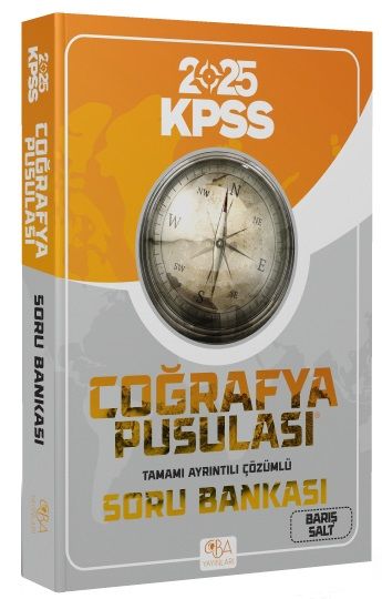 CBA Yayınları 2025 KPSS Coğrafya Pusulası Soru Bankası Çözümlü - Barış Salt CBA Yayınları