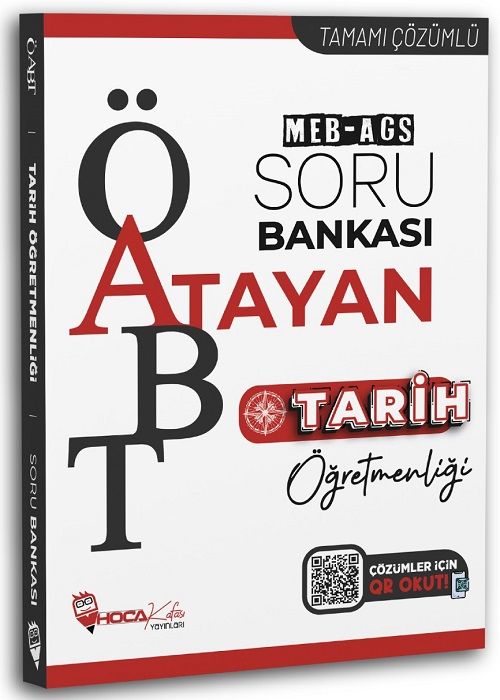 Hoca Kafası ÖABT MEB-AGS Tarih Öğretmenliği Atayan Soru Bankası Çözümlü Hoca Kafası Yayınları - İADESİZ